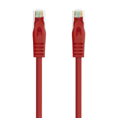 Cordon de raccordement pour câble réseau Nanocable RJ45 LSZH Cat.6a UTP AWG24 0,50 m - Couleur rouge