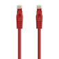 Cordon de raccordement pour câble réseau Nanocable RJ45 LSZH Cat.6a UTP AWG24 0,50 m - Couleur rouge