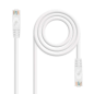 Nanocable Câble Réseau Patch Cord RJ45 LSZH Cat.6a UTP AWG24 0.50m - Couleur Blanc