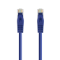 Cordon de raccordement pour câble réseau Nanocable RJ45 LSZH Cat.6a UTP AWG24 1m - Couleur bleue
