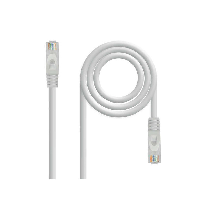 Nanocable Câble Réseau Patch Cord RJ45 LSZH Cat.6a UTP AWG24 2m - Couleur Gris