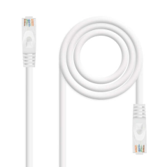 Nanocable Câble Réseau Patch Cord RJ45 LSZH Cat.6a UTP AWG24 3m - Couleur Blanc