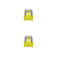 Cordon de raccordement pour câble réseau Nanocable RJ45 LSZH Cat.6a SFTP AWG26 0,50 m - Couleur grise