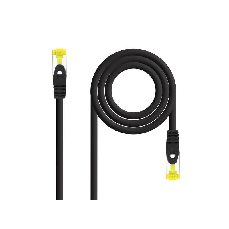 Nanocable Cordon De Raccordement De Câble Réseau RJ45 LSZH Cat.6a SFTP AWG26 0.50m - Couleur Noire