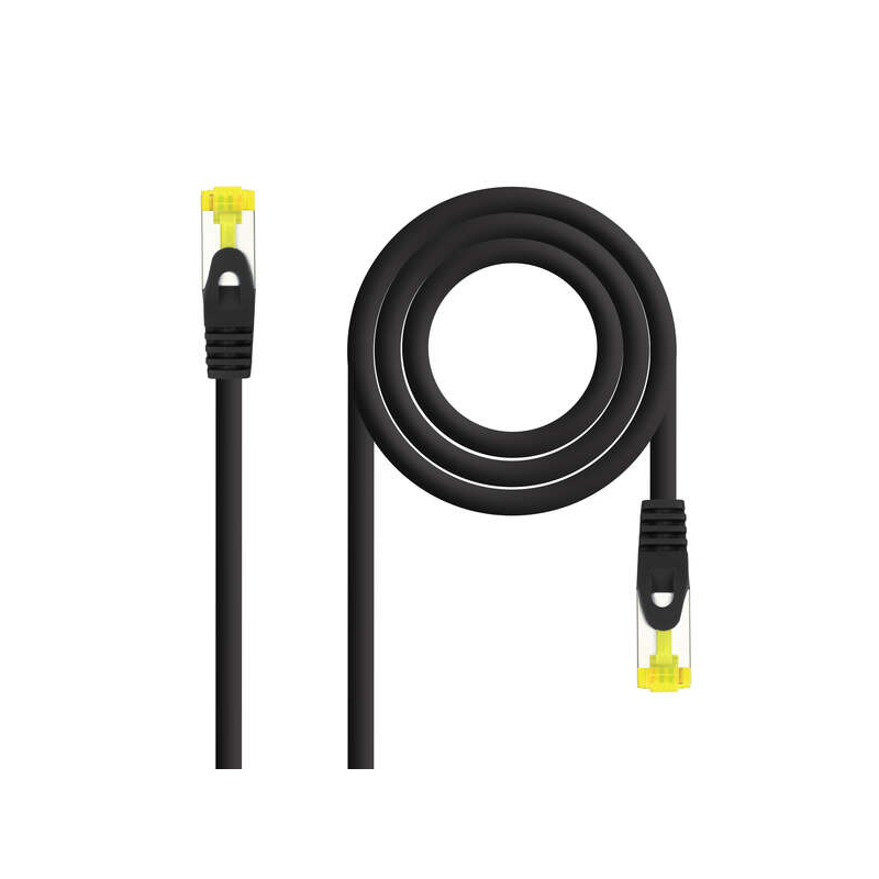 Cordon de brassage rouge Nanocable LSZH Cat.6A SFTP AWG26 - 25cm - Couleur noire