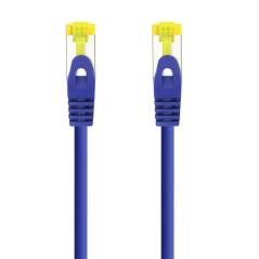 Cordon de raccordement réseau Nanocable LSZH Cat.6A SFTP AWG26 25cm - Couleur bleue