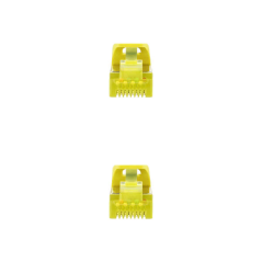 Nanocable Network Patch Cord LSZH Cat.6A SFTP AWG26 25cm - Couleur Jaune