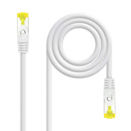 Cordon de raccordement réseau Nanocable LSZH Cat.6A SFTP AWG26 30cm - Couleur blanche
