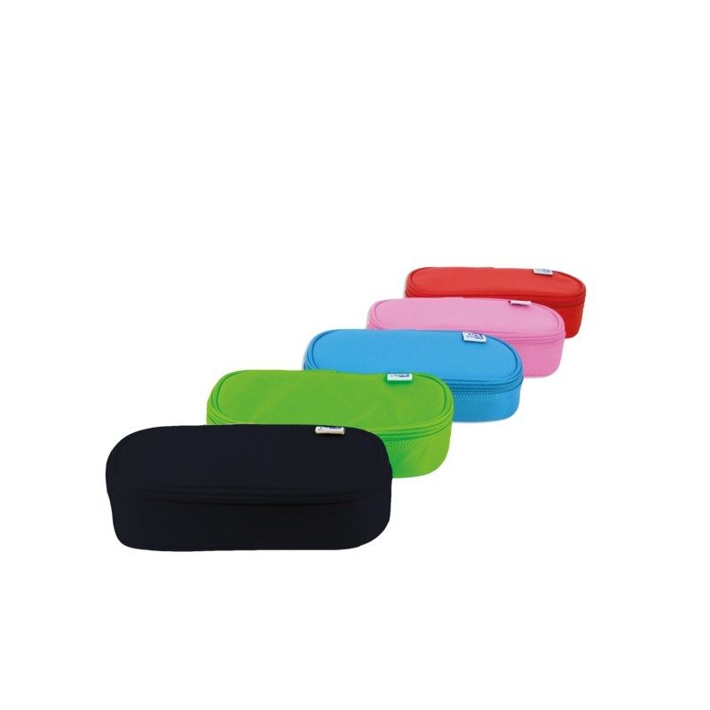 LOT de 5 Trousse Oxford Kangoo Kids 23x11x6 cm - Design amusant et coloré - Grand espace de rangement - Idéale pour les enfants