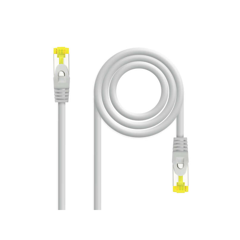 Nanocable Câble Réseau Patch Cord RJ45 LSZH Cat.6a SFTP AWG26 1m - Couleur Gris
