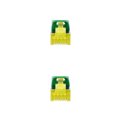 Nanocable Câble Réseau Patch Cord RJ45 LSZH Cat.6a SFTP AWG26 1m - Couleur Vert