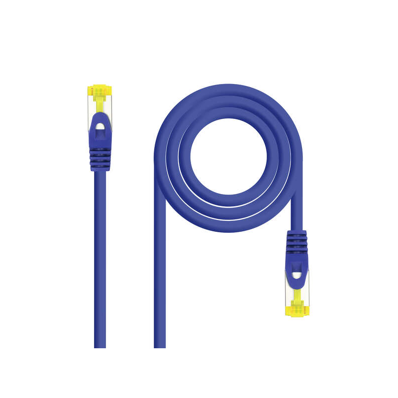 Cordon de raccordement pour câble réseau Nanocable RJ45 LSZH Cat.6a SFTP AWG26 2m - Couleur bleue