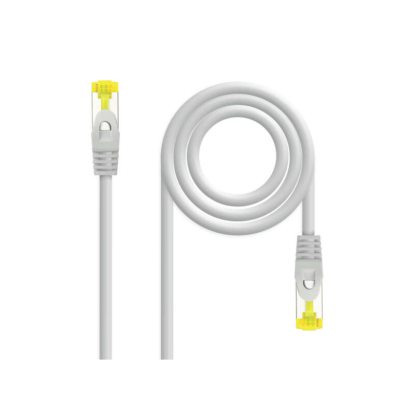 Nanocable Câble Réseau Patch Cord RJ45 LSZH Cat.6a SFTP AWG26 3m - Couleur Gris
