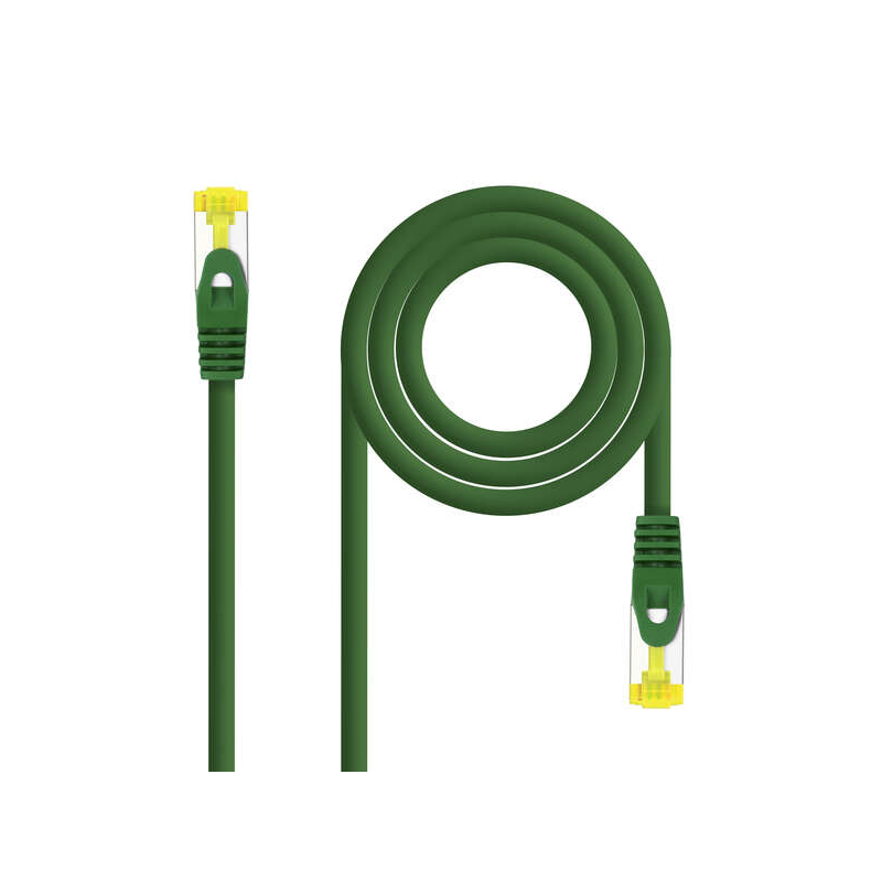 Nanocable Câble Réseau Patch Cord RJ45 LSZH Cat.6a SFTP AWG26 3m - Couleur Vert