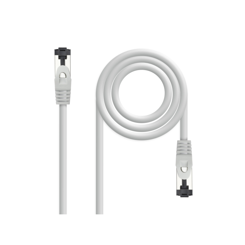 Câble réseau Nanocable Cat. 8.1 2 GHz LSZH SSTP AWG26 - Longueur 5 m - Gris