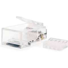 Connecteur Nanocable pour câble réseau RJ45 Cat.6 UTP 8 fils 10 pcs.