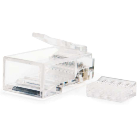 Connecteur Nanocable pour câble réseau RJ45 Cat.6 UTP 8 fils 10 pcs.