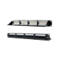 Nanocable Patch Panel 24 Ports Cat.6A UTP 19 1U - Couleur Noir