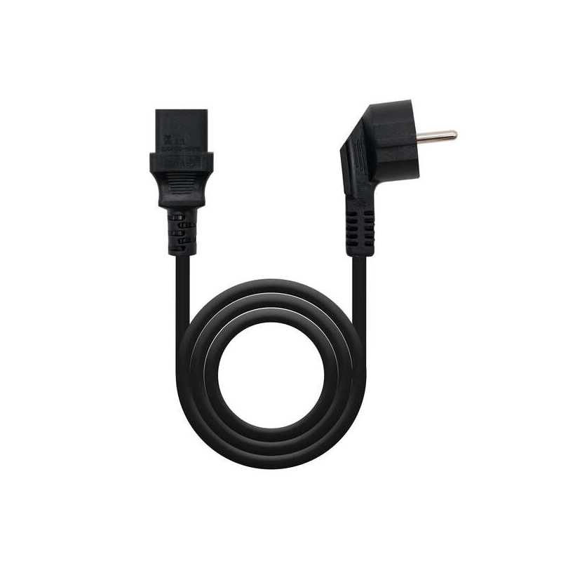 Câble d'Alimentation CPU Nanocable - Shucko CEE7 Mâle vers C-13 Femelle 1.50m - Couleur Noir