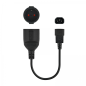 Câble adaptateur secteur Nanocable pour SAIS C14/M vers CEE7/H 16A 0,5 m - Couleur noire