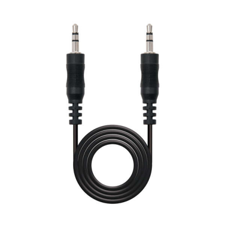 Nanocable Câble Audio Stéréo Jack 3.5mm Mâle vers Jack 3.5mm Mâle 5m - Couleur Noir