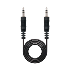 Nanocable Câble Audio Stéréo Jack 3.5mm Mâle vers Jack 3.5mm Mâle 15m - Couleur Noir