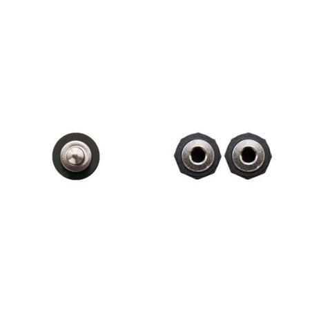Câble Audio Stéréo Nanocable 2x Jack 3.5mm Femelle vers Jack 3.5mm Mâle 0.15m - Couleur Noir