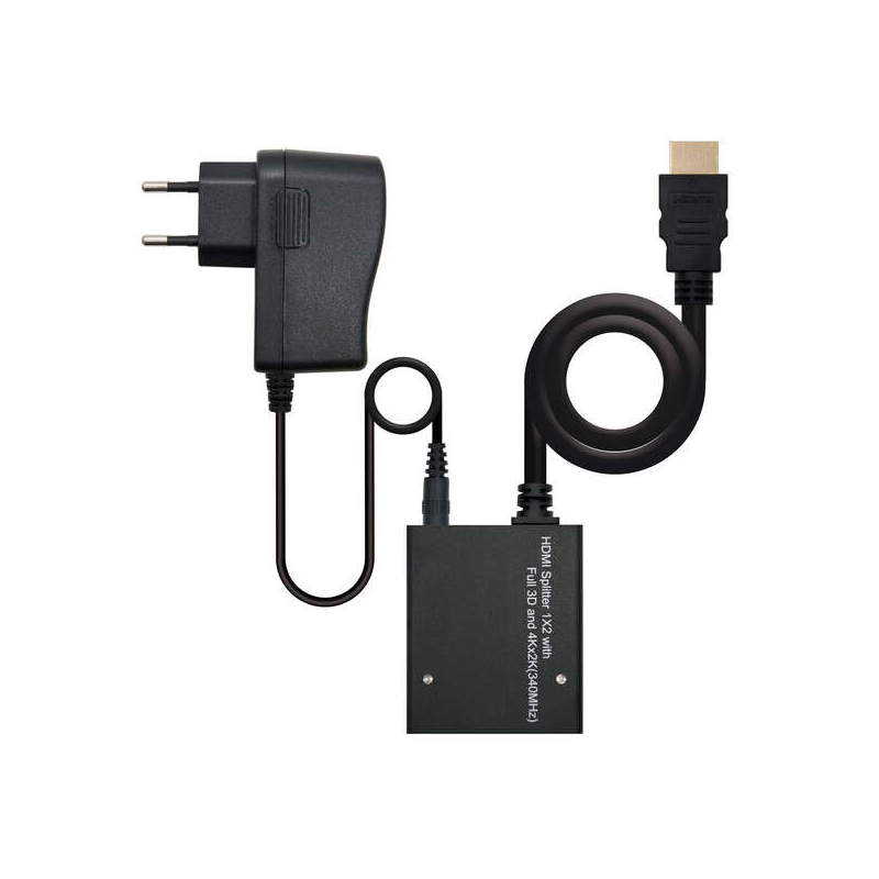 Duplicateur HDMI haute vitesse Nanocâble pour 2 appareils alimentés