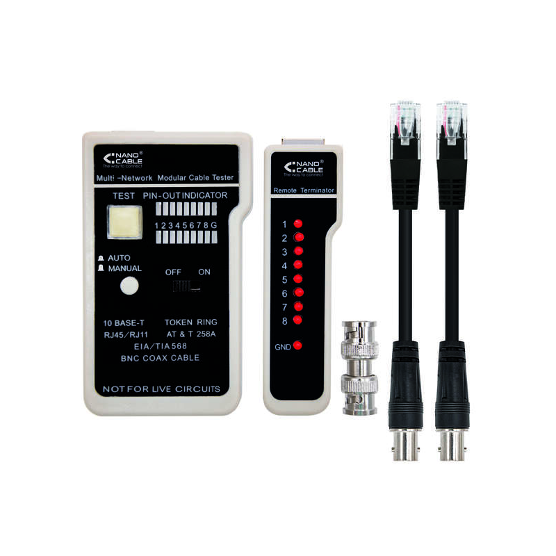 Testeur de nanocâble pour câble RJ11/RJ12/RJ45, coaxial