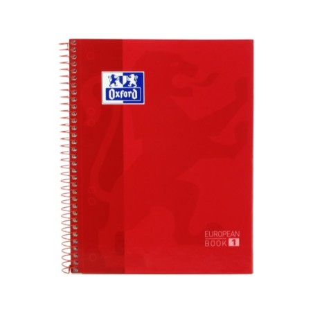 ✅ LOT de 5 Oxford School Classic A5+ Europeanbook - Couverture Extra Rigide - Grille 5x5 - 80 Feuilles - Couleur en stock
