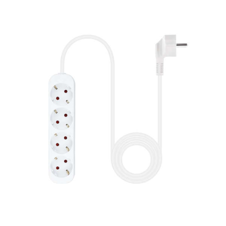 Multiprise Nanocable 4 Prises - 1,4m - Couleur Blanc