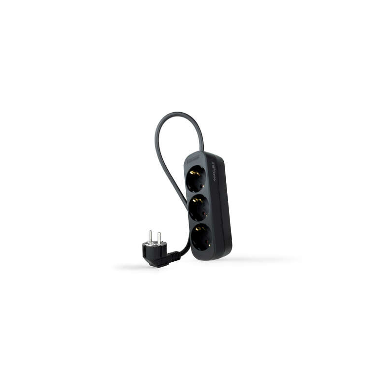 Multiprise Nanocable 3 Prises - 1,4m - Couleur Noir