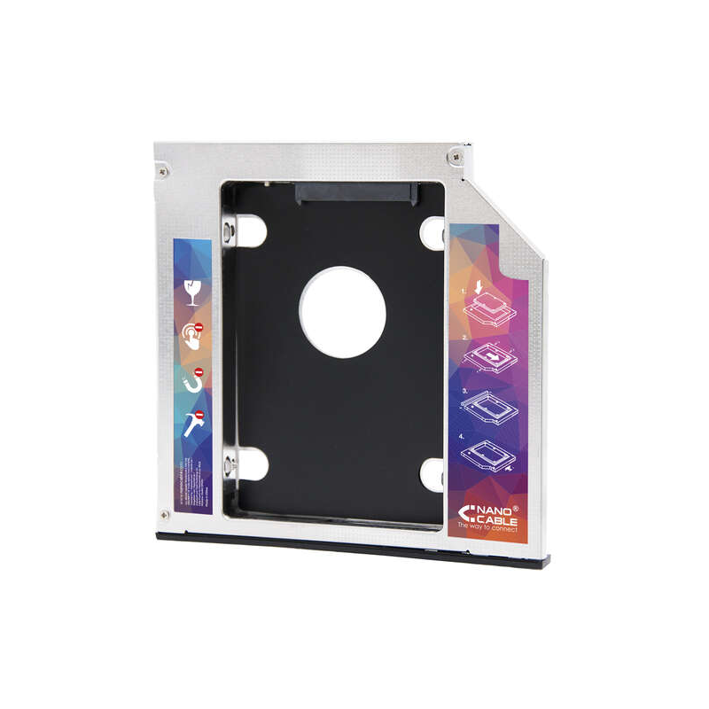 Adaptateur de disque dur Nanocable 7,0 mm vers lecteur optique 9,5 mm dans un ordinateur portable