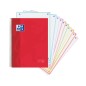 LOT de 5 Oxford School Classic A4+ Europeanbook - Couverture Extra Rigide - 150 Feuilles - Rouge