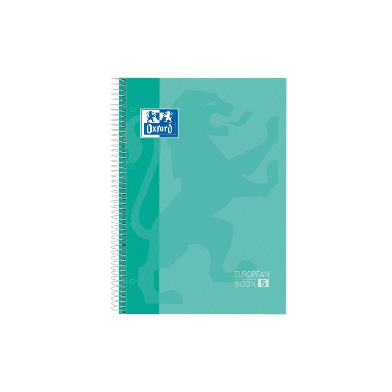 LOT de 5 Oxford School Classic A4+ Europeanbook - Couverture Extra Rigide - 50% Feuilles Gratuites - 5x5 - 120 Feuilles