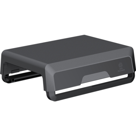 Fellowes Support de moniteur avec 3 réglages de hauteur – Canal pour appareils chargés – Idéal pour le travail hybride – 100 % r