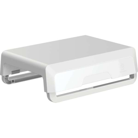Fellowes Support de moniteur avec 3 réglages de hauteur – Idéal pour le travail hybride – Canal pour appareils chargés – Matéria
