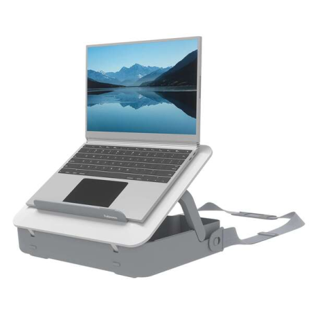 Mallette d'ordinateur à double usage Fellowes - Élevable jusqu'à 5 hauteurs - Comprend poignée et sangle - Matériaux 100 % recyc