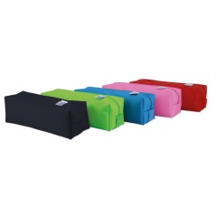 ✅ LOT de 5 Grande trousse carrée Oxford Kangoo Kids - Polyester durable - Couleurs assorties couleur Plusieurs en stock