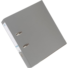 Classeur à levier Elba Rado - Format folio - Coins métalliques de protection - Porte-cartes avec étiquette sur le dos - Gris