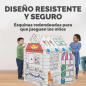 Fellowes Casa XL para Pintar - Carton Corrugado FSC - Puertas y Ventanas Interactivas - Montaje sin Adhesivos - 96.5x81.3x121.3c