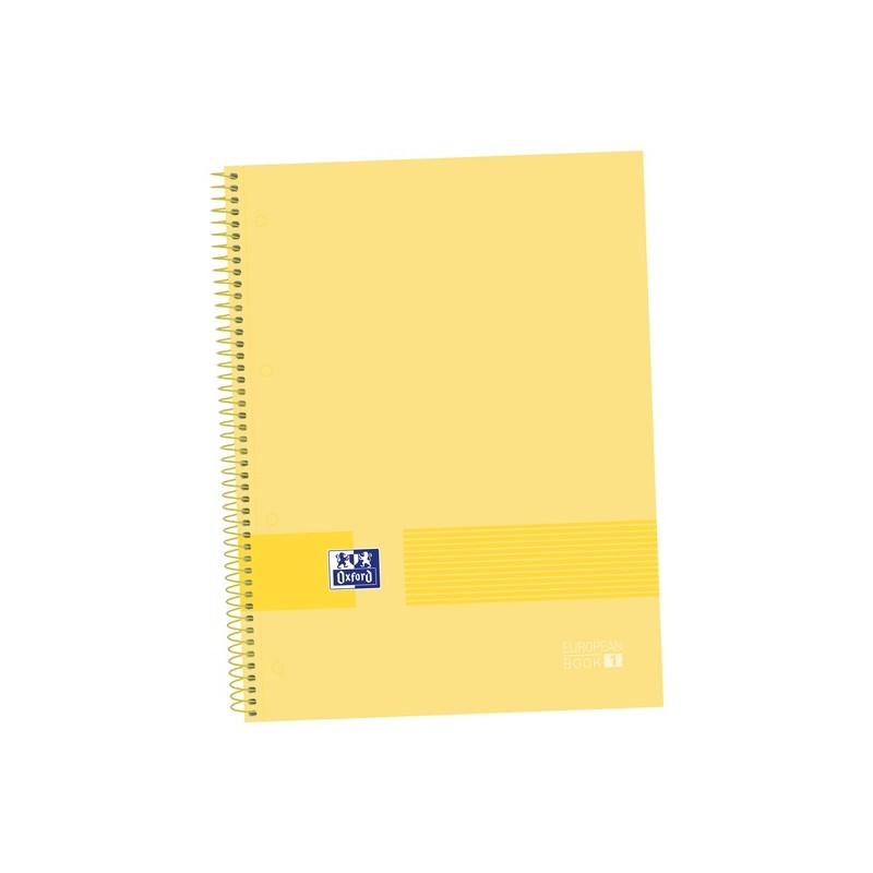 LOT de 5 Oxford & You Europeanbook A4+ Couverture Extra Rigide - Carnet de 80 Feuilles - Format A4+ - Motif Banane