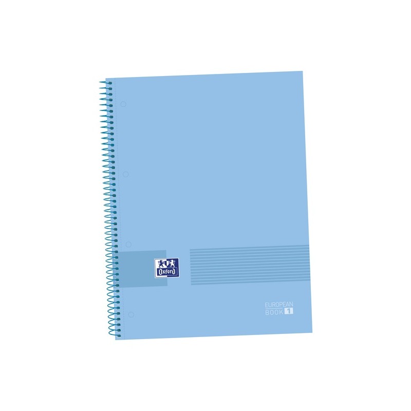 LOT de 5 Oxford & You A4+ Europeanbook Couverture Extra Rigide - Carnet de 80 Feuilles - Format A4+ - Couleur Bleu