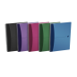 LOT de 5 Oxford Office Urban Mix Carnet à spirale A4 – Couverture en plastique robuste – 90 feuilles carrées de 5 x 5 – Couleurs
