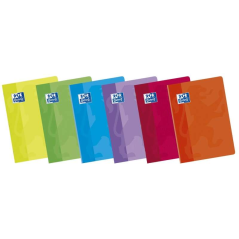 LOT de 10 Oxford School Classic A4 Carnet agrafé Directives Montessori - Couverture souple - 48 feuilles - Marge - Couleurs asso