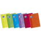 LOT de 10 Oxford School Classic A4 Carnet agrafé Directives Montessori - Couverture souple - 48 feuilles - Marge - Couleurs asso