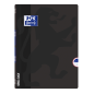 LOT de 10 Oxford School Carnet agrafé Openflex A4 - Couverture plastique robuste - 1 ligne avec 2 marges - 48 feuilles de haute
