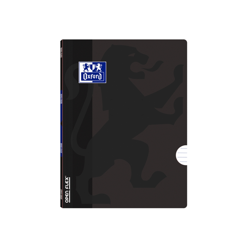 LOT de 10 Oxford School Carnet agrafé Openflex A5 - Couverture plastique robuste - 1 ligne avec 2 marges - 48 feuilles de papier