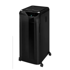 Destructeur de documents automatique Fellowes AutoMax 450C, taille de coupe P-4 - Alimentation automatique 450 feuilles, aliment