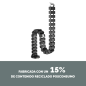 Fellowes Organizador de Cables - Columna Flexible - Altura hasta 130cm - Vertebras Desmontables - 4 Compartimentos Separados - B